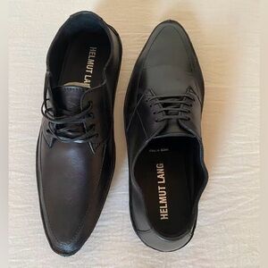 New Helmut Lang Men’s Glove Laced  Black Oxfords Shoes Size 37